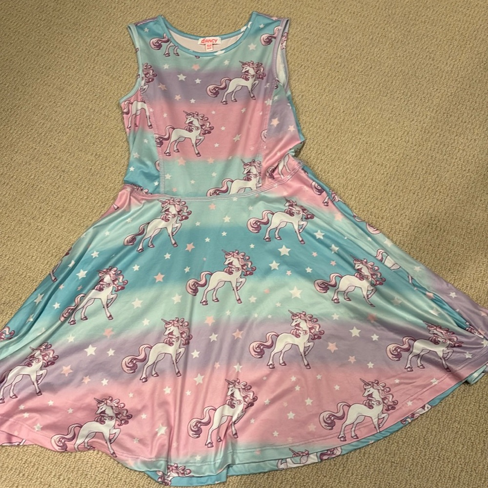 Girls unicorn dress